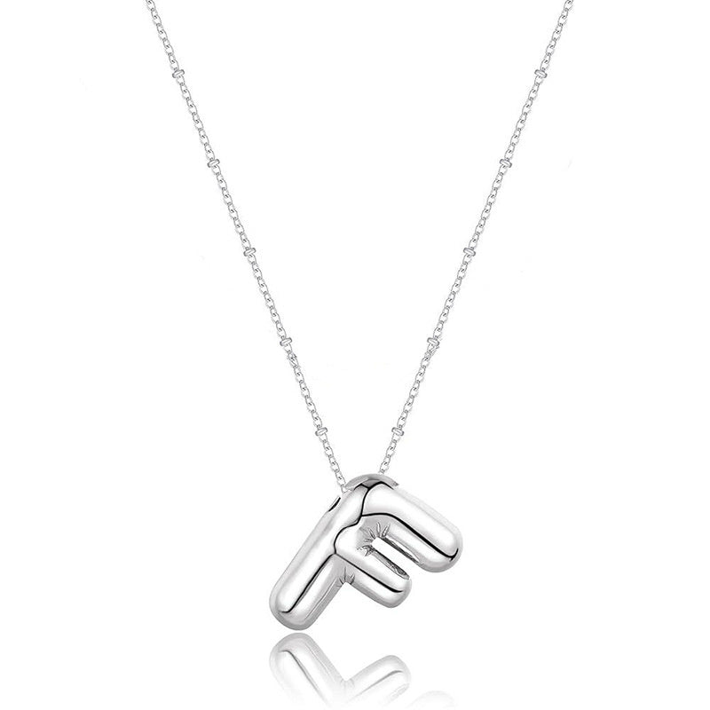 Glossy A-Z Letter Copper Pendant