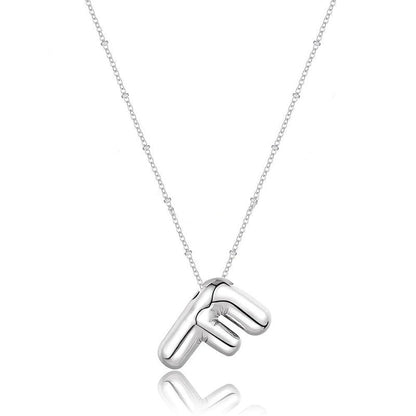 Glossy A-Z Letter Copper Pendant