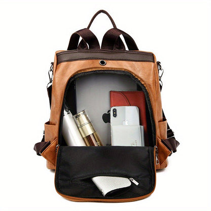 Urban Commute Leisure Backpack with Anti-Theft High Quality Design, Adjustable Shoulder Straps & Accents - Stylish Durable Travel Backpack