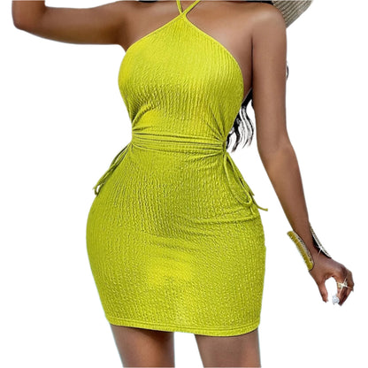 Sexy Halter Neck BodyconStyle Mini Dress