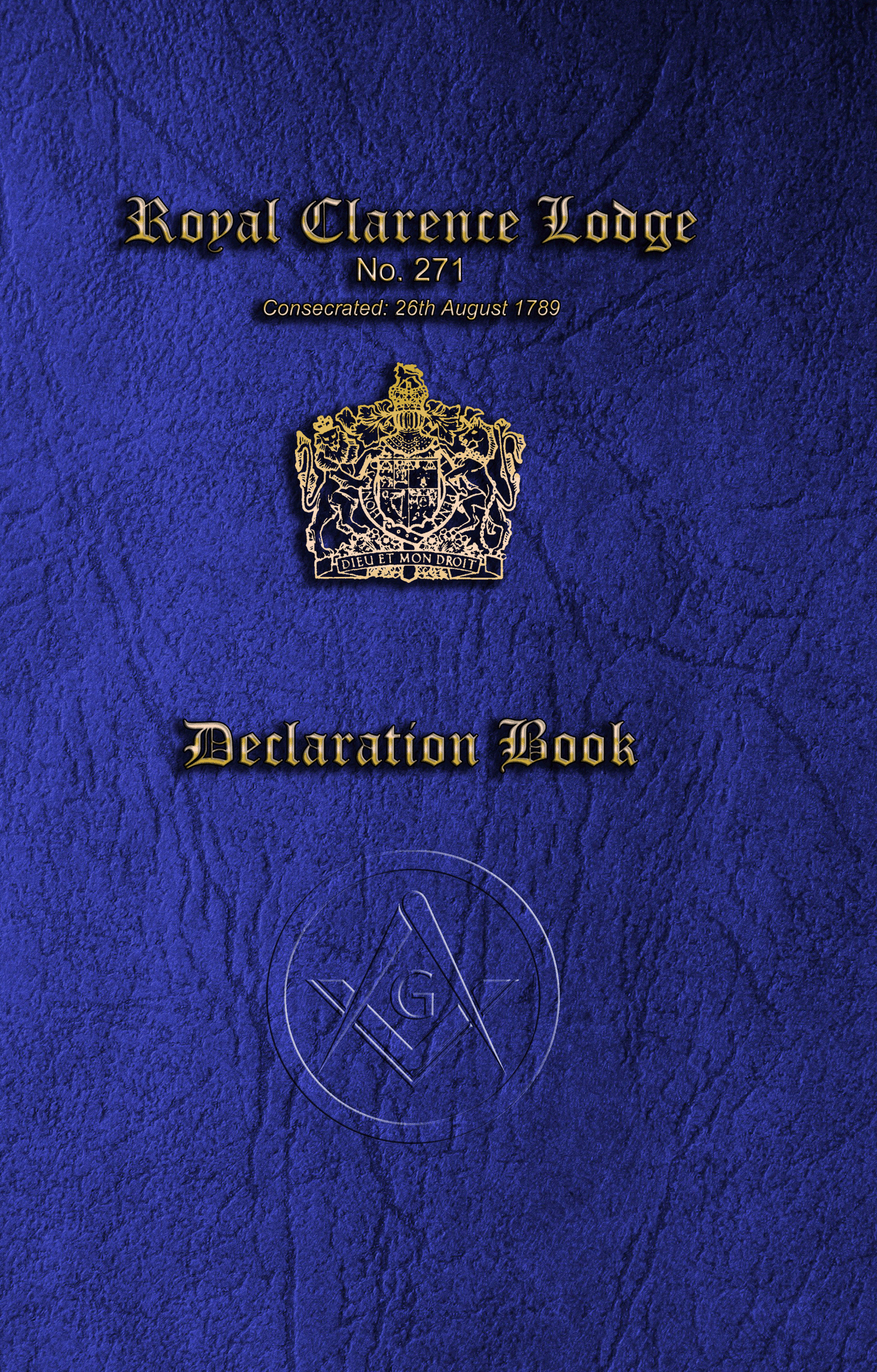 Masonic Declaration Book - Craft (Min Age 18 version)