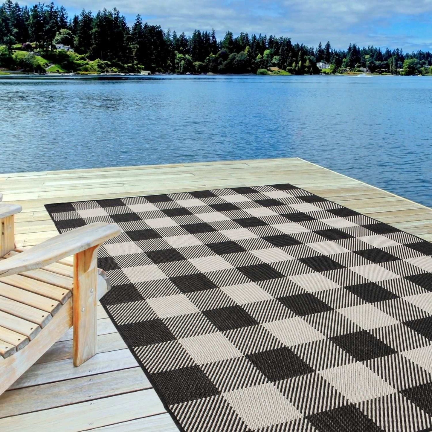 Ecology Outdoor Rug Black | 700BL