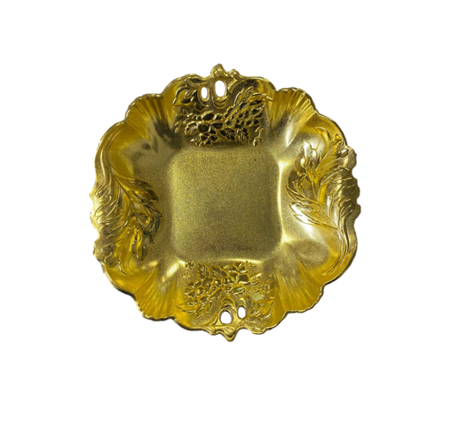 Floral Plastic Fruit Bowl Tray for Elegant Home Decor