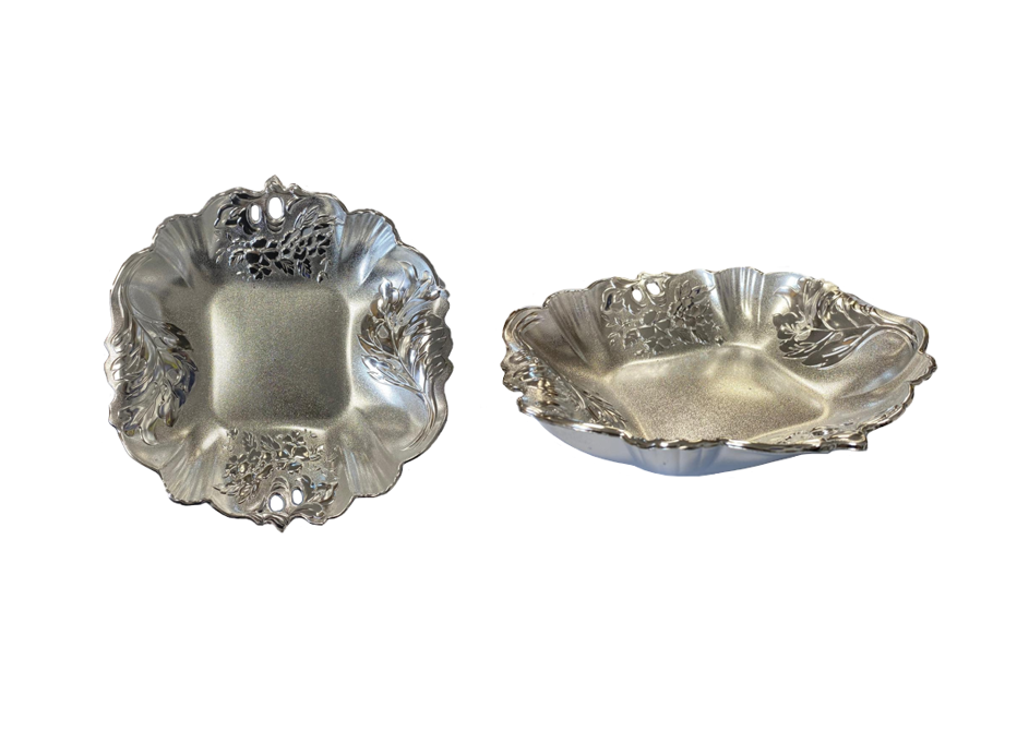 Floral Plastic Fruit Bowl Tray for Elegant Home Decor