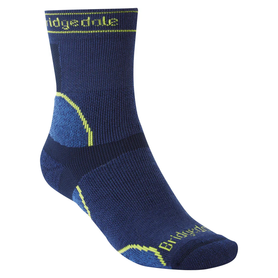 Bridgedale Men's Midweight T2 Merino Sport Crew Socks - Navy
