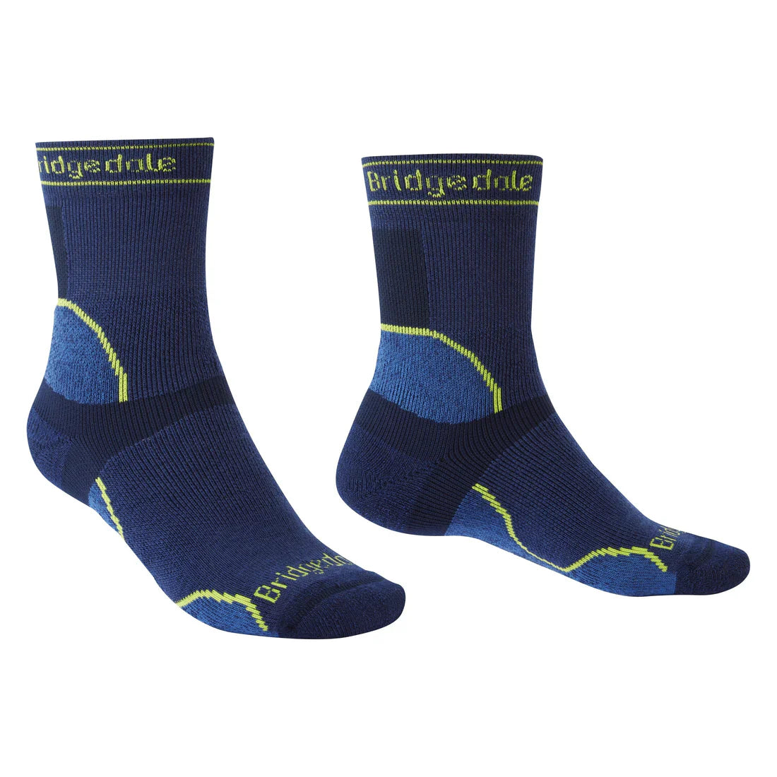 Bridgedale Men's Midweight T2 Merino Sport Crew Socks - Navy