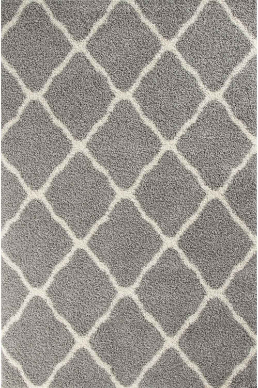 Moroccan Grey Shaggy Rug | 710