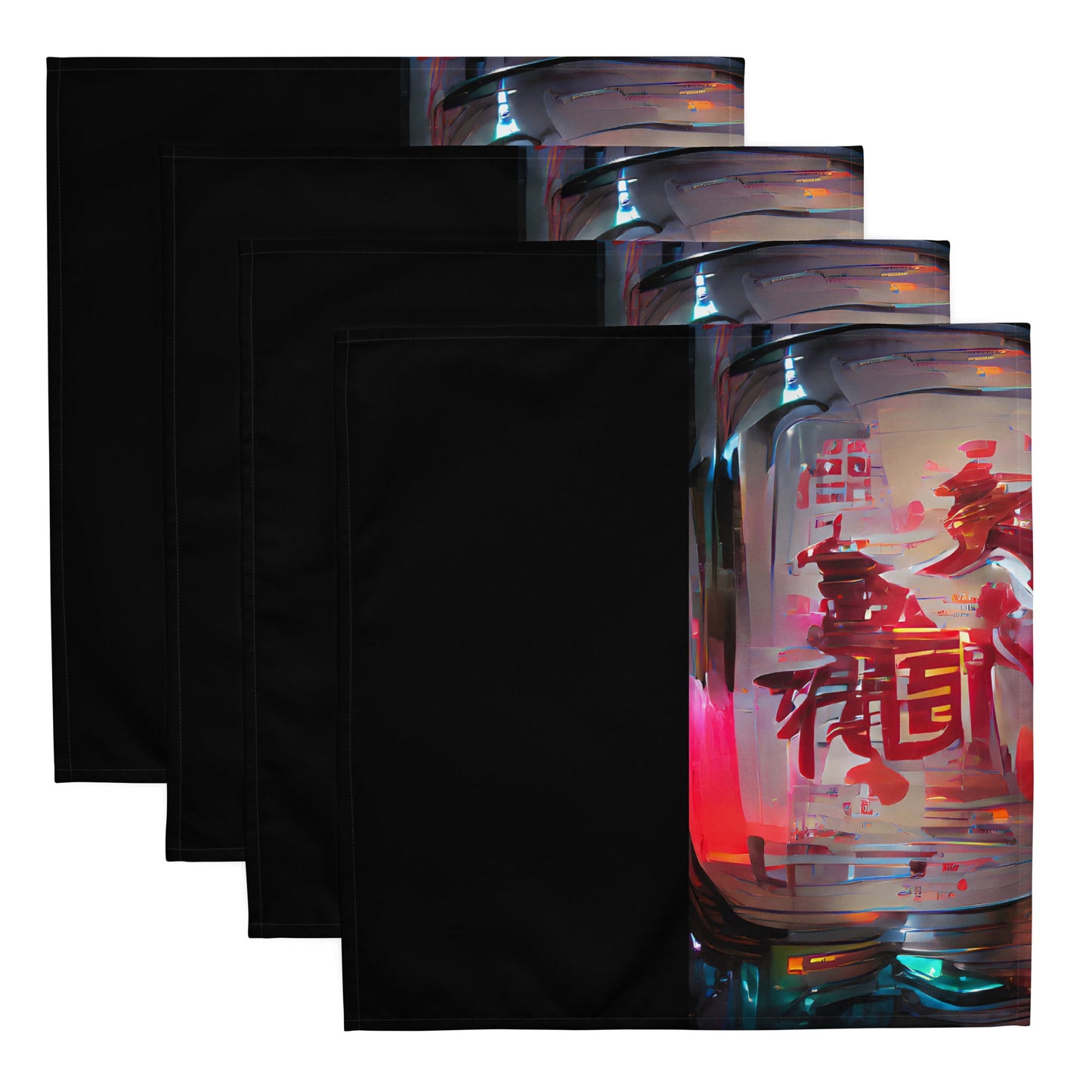 Half Black Half Báijiǔ - Cloth Napkin Set
