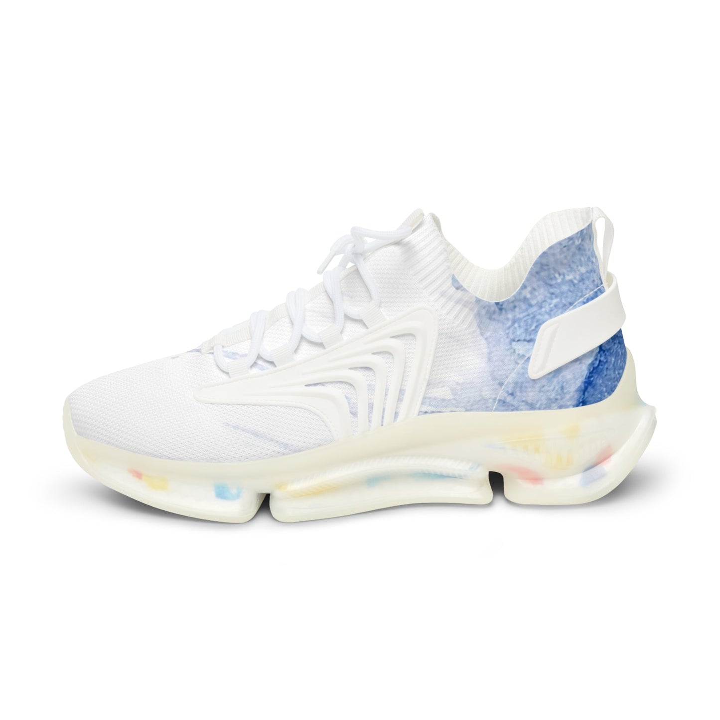 Watercolour Blue Splash - Mens Street Sneakers