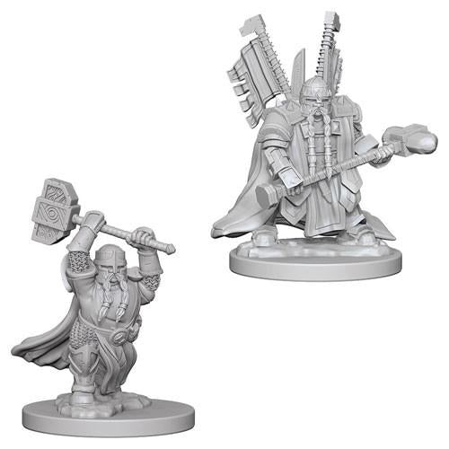 Dwarf Male Paladin: D&D Nolzur's Marvelous Unpainted Miniatures (W5)