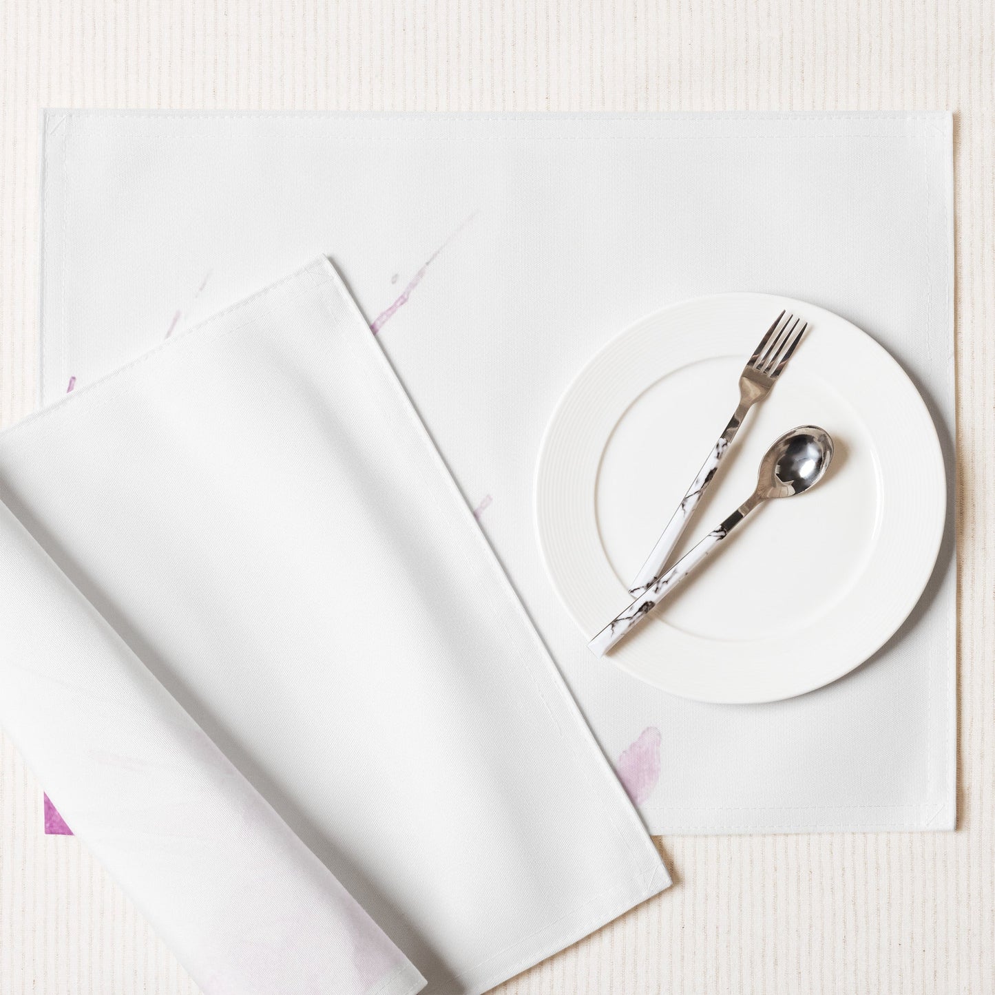 Watercolour Pink Splash - Placemat Set