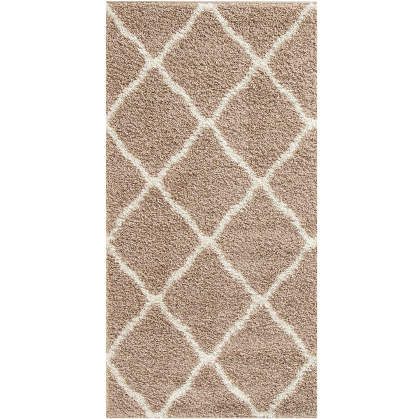 Moroccan Beige Shaggy Rug | 720