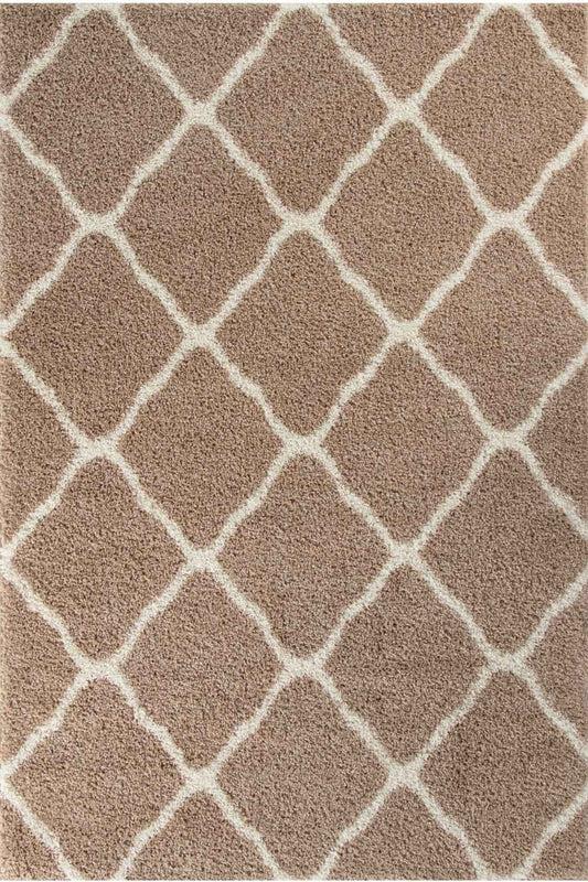 Moroccan Beige Shaggy Rug | 720