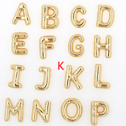 Glossy Letters Pendant Necklace