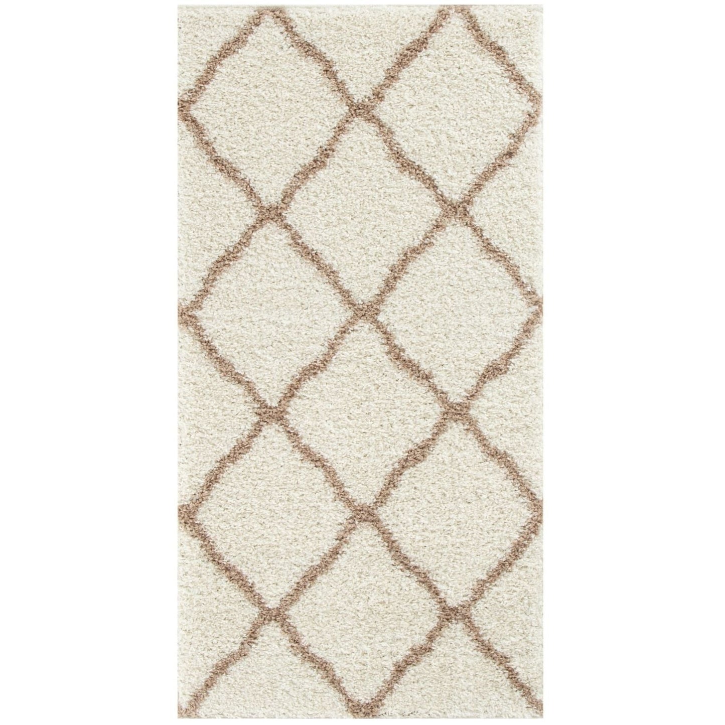 Moroccan Ivory Shaggy Rug | 730