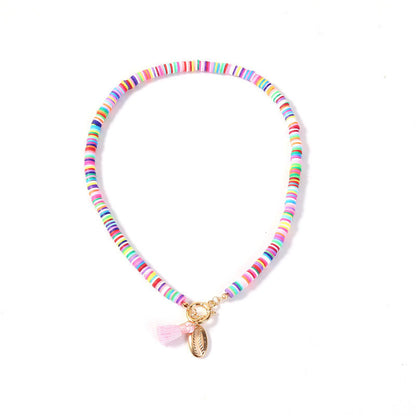 Shell Necklace with Tassels