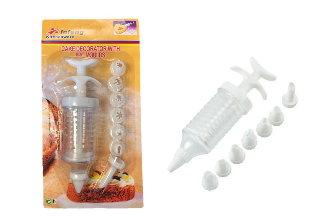 8Piece Professional Plastic Cake Decorator Piping Tool Set