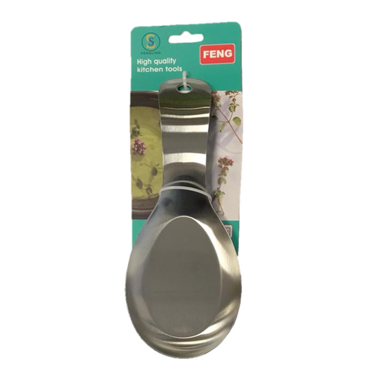 Durable Metal Kitchen Spoon Rest for Organized Countertops