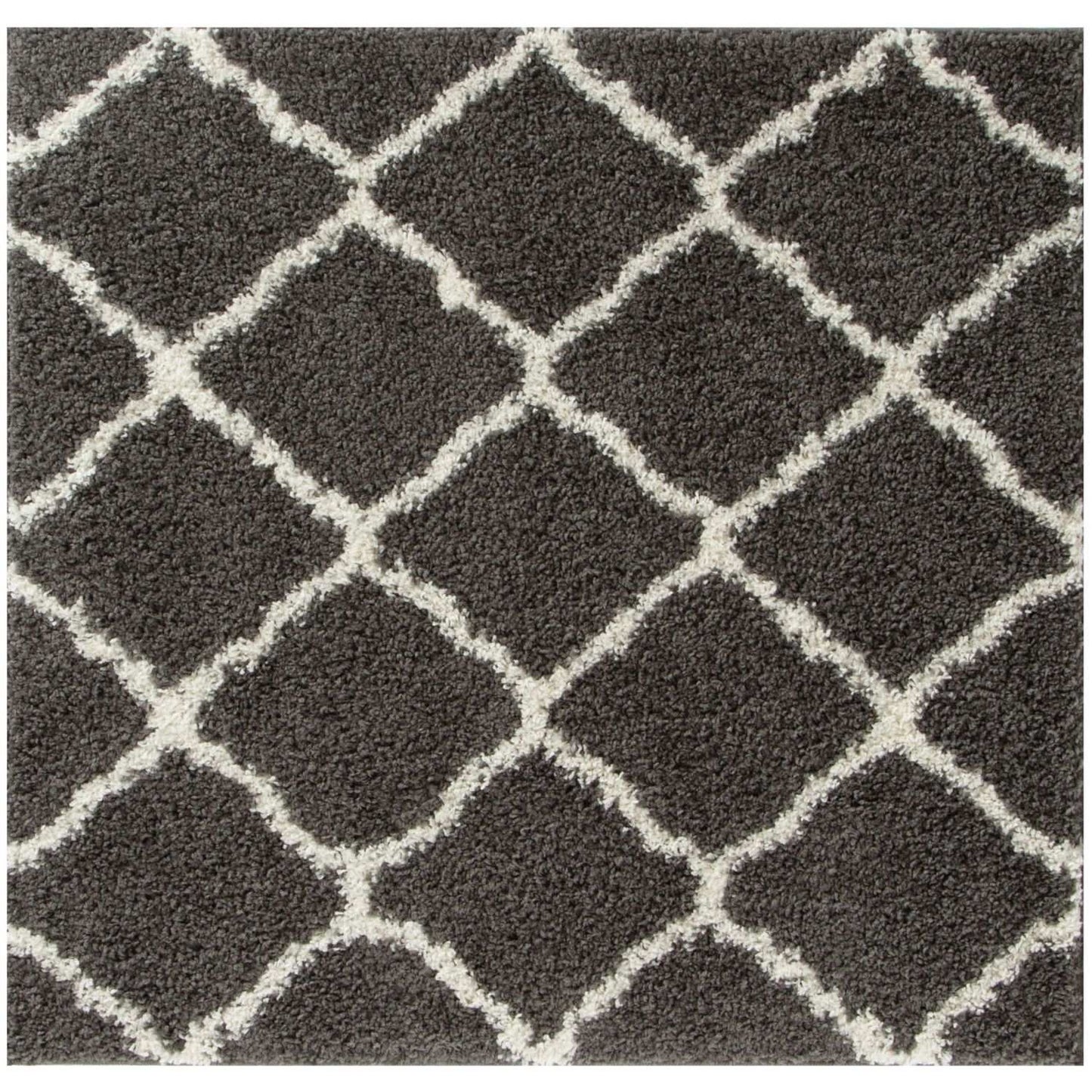 Moroccan Dark Grey Shaggy Rug | 740