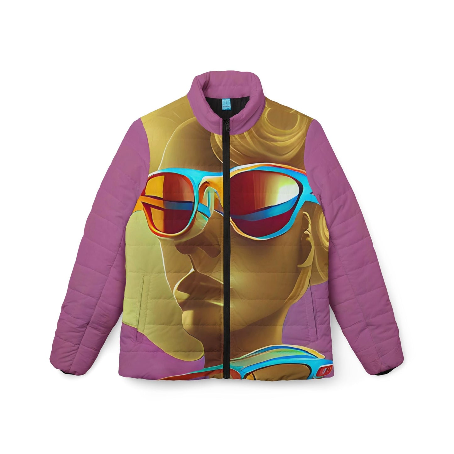 Retro Cool Pink - Womens Puffer Jacket