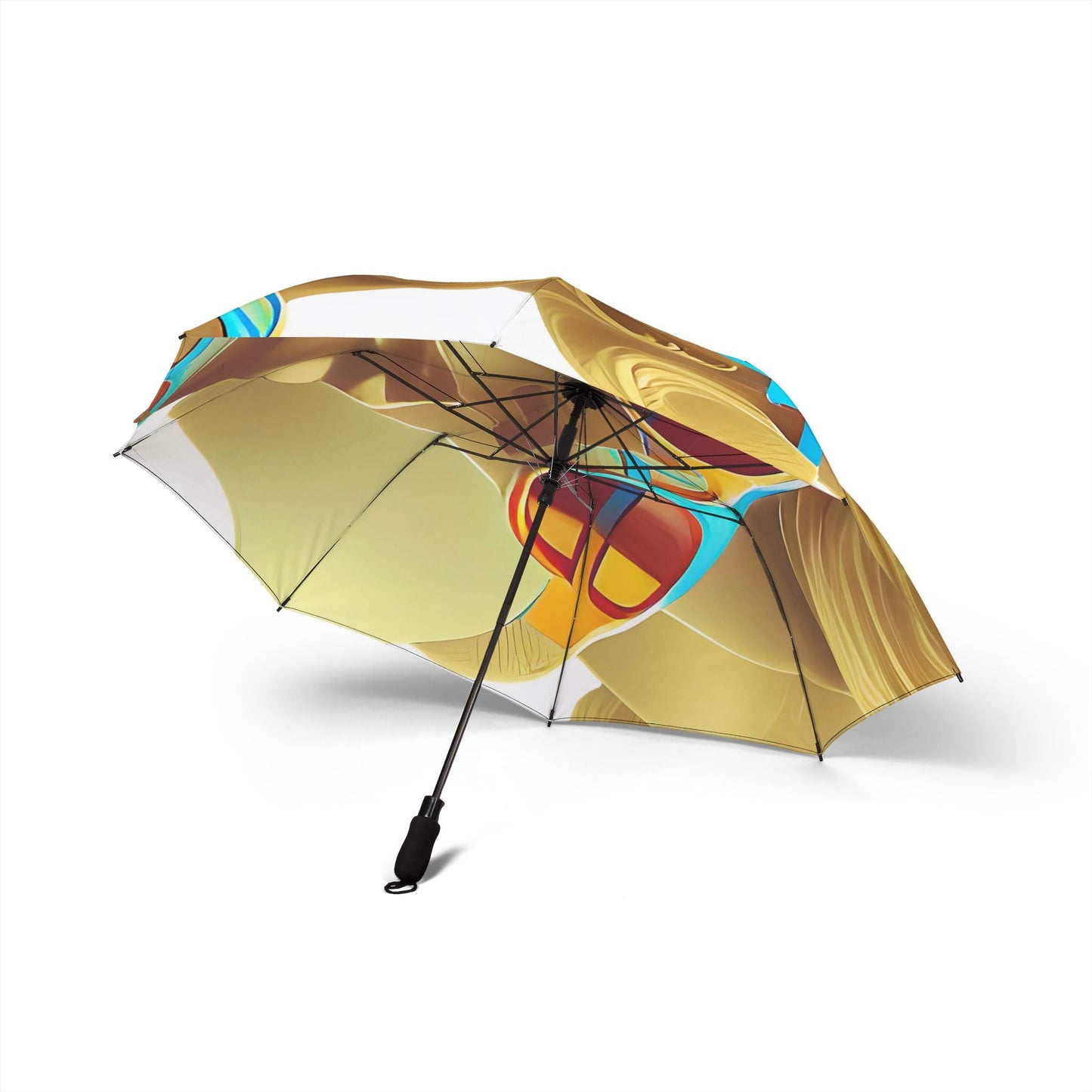 Retro Cool White - Windproof Umbrella