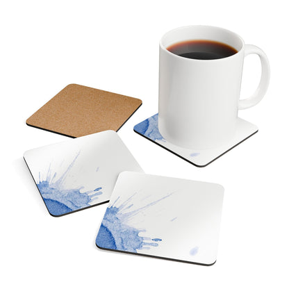 Watercolour Blue Splash - Coaster Set