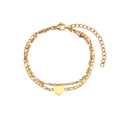 Beads Twist Chain Double Layer Bracelets
