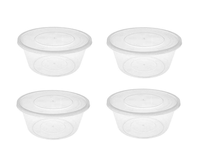 Disposable Round Food Containers Pack of 4