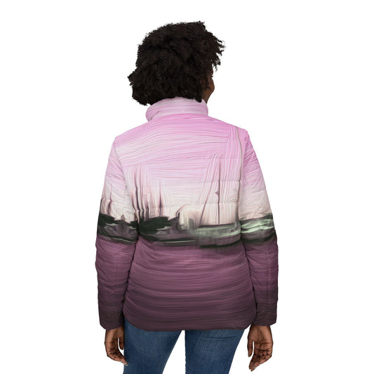 The Sleeping Yachts (at Evening) - Womens Puffer Jacket