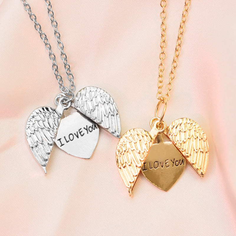 Open Box Letters Necklace