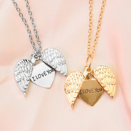 Open Box Letters Necklace