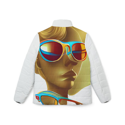 Retro Cool White - Womens Puffer Jacket