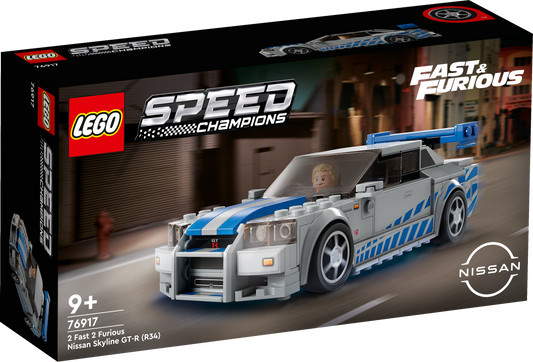 Lego Speed Champions 76917 2 Fast 2 Furious Nissan Skyline GT-R (R34)