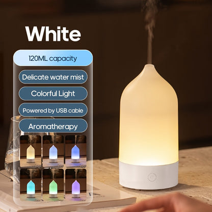 Aetheo Elegant Sleep Gift Set — White Diffuser and 2 Essential Oils