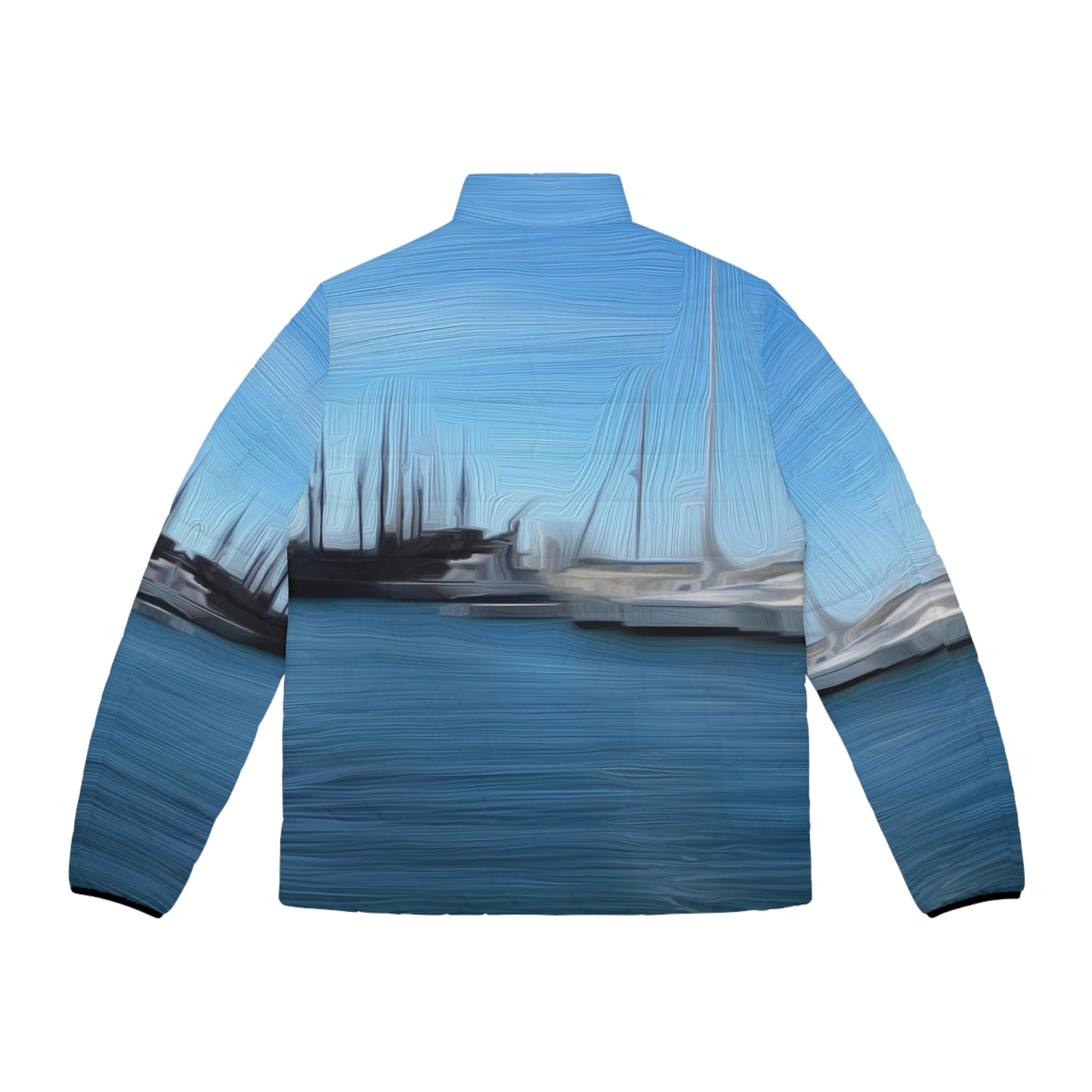 The Sleeping Yachts (at Morning) - Mens Puffer Jacket