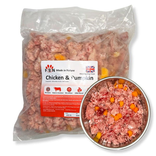 Fur Baby Nutrition Chicken & Pumpkin Frozen Dog Food 1kg