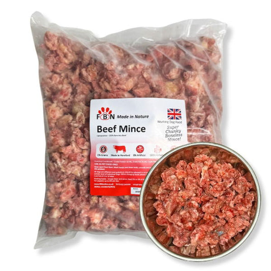 Fur Baby Nutrition Beef Mince Frozen Dog Food 1kg