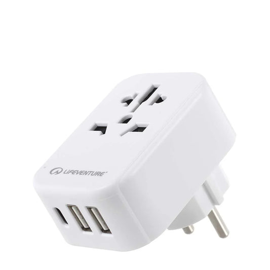 Lifeventure Travel Adapter USB - Europe