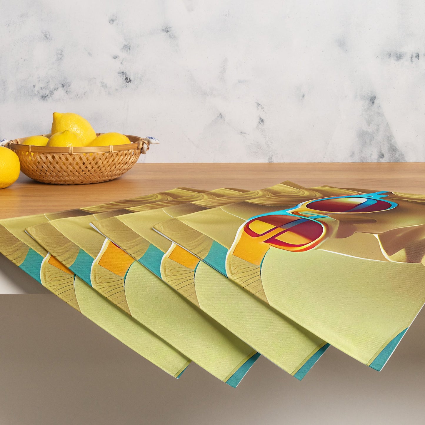 Retro Cool Blue - Placemat Set