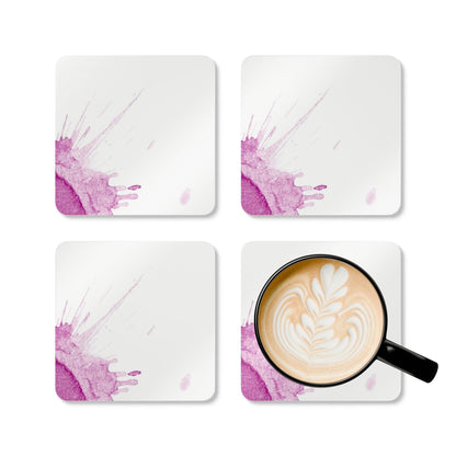 Watercolour Pink Splash - Coaster Set
