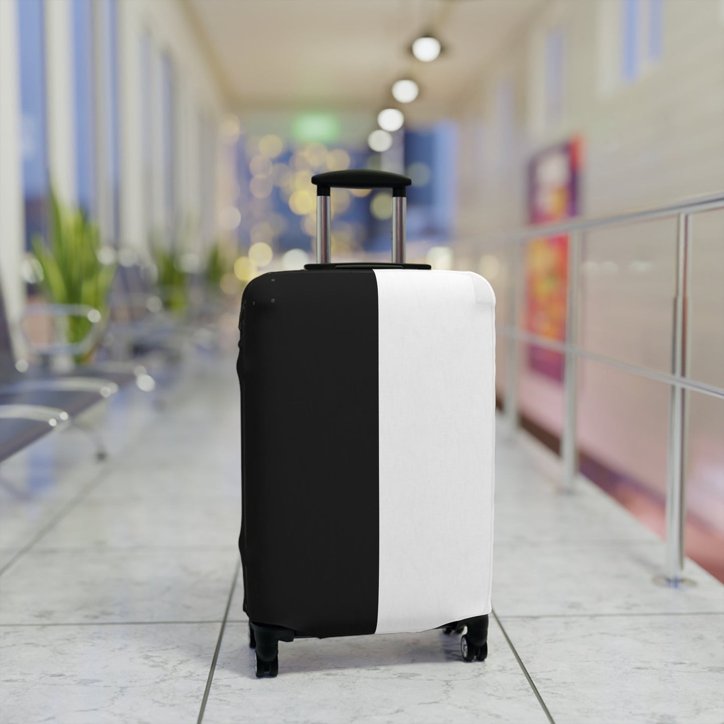 Half Black Half White – Protective Suitcase Cover