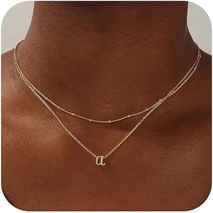 A-Z Multi-Layer English Alphabet Necklace