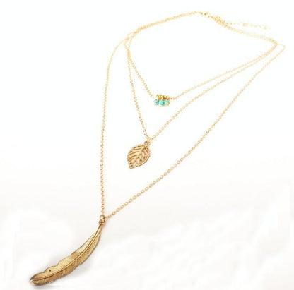 Double-Layer Triangle Necklace