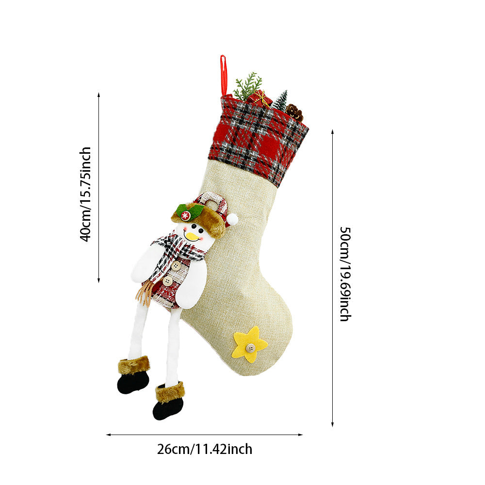 Decorations Christmas Sock Candy Bag Pendant