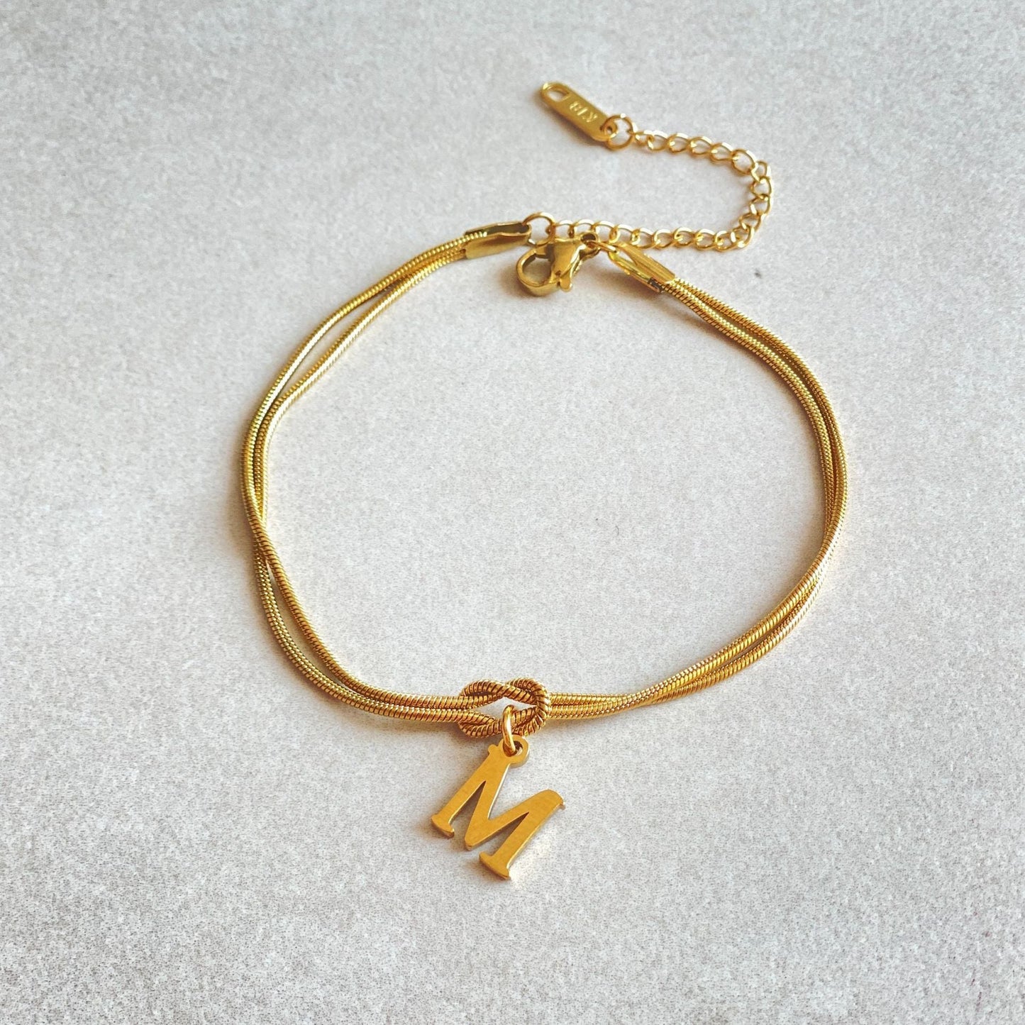 A-Z Love Knot Bracelets