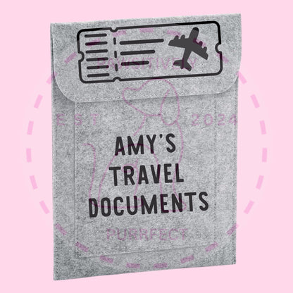 Personalised Travel Document Wallet