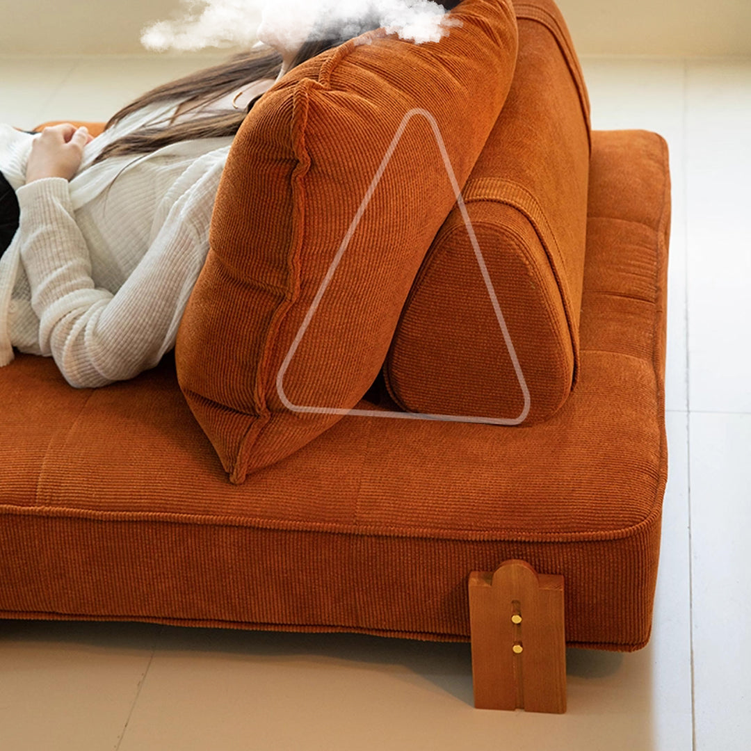 Salinas Lazy Sofa Bed, Single Sofa Bed, Corduroy
