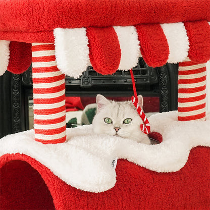 NA62 Pet Furniture Cat Kitten Christmas Tree, Scratcher Tree