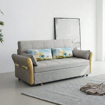 SB152 Two Seater Sofa Bed, Blue
