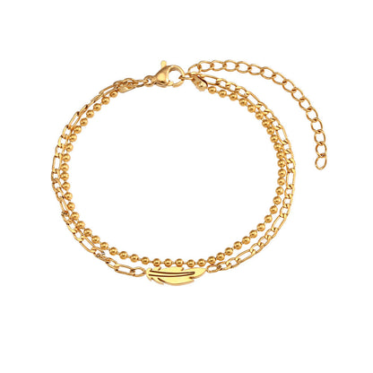 Beads Twist Chain Double Layer Bracelets